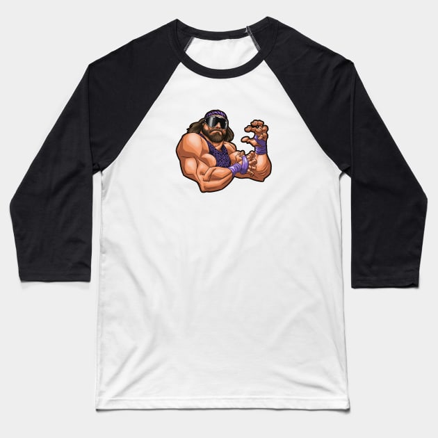 macho man randy savage Supernova Baseball T-Shirt by shieldjohan